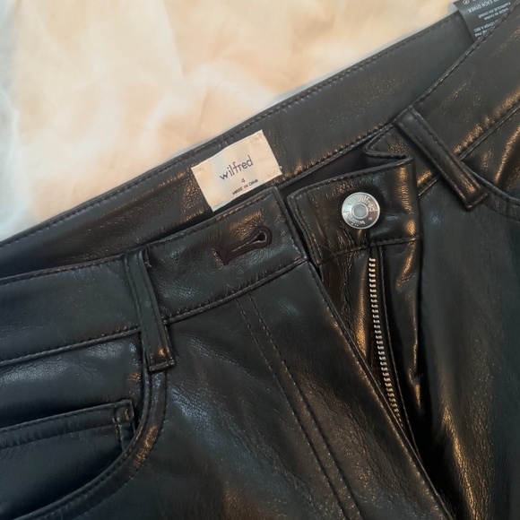 Wilfred Leather Pants Size 4 - Picture 2 of 2